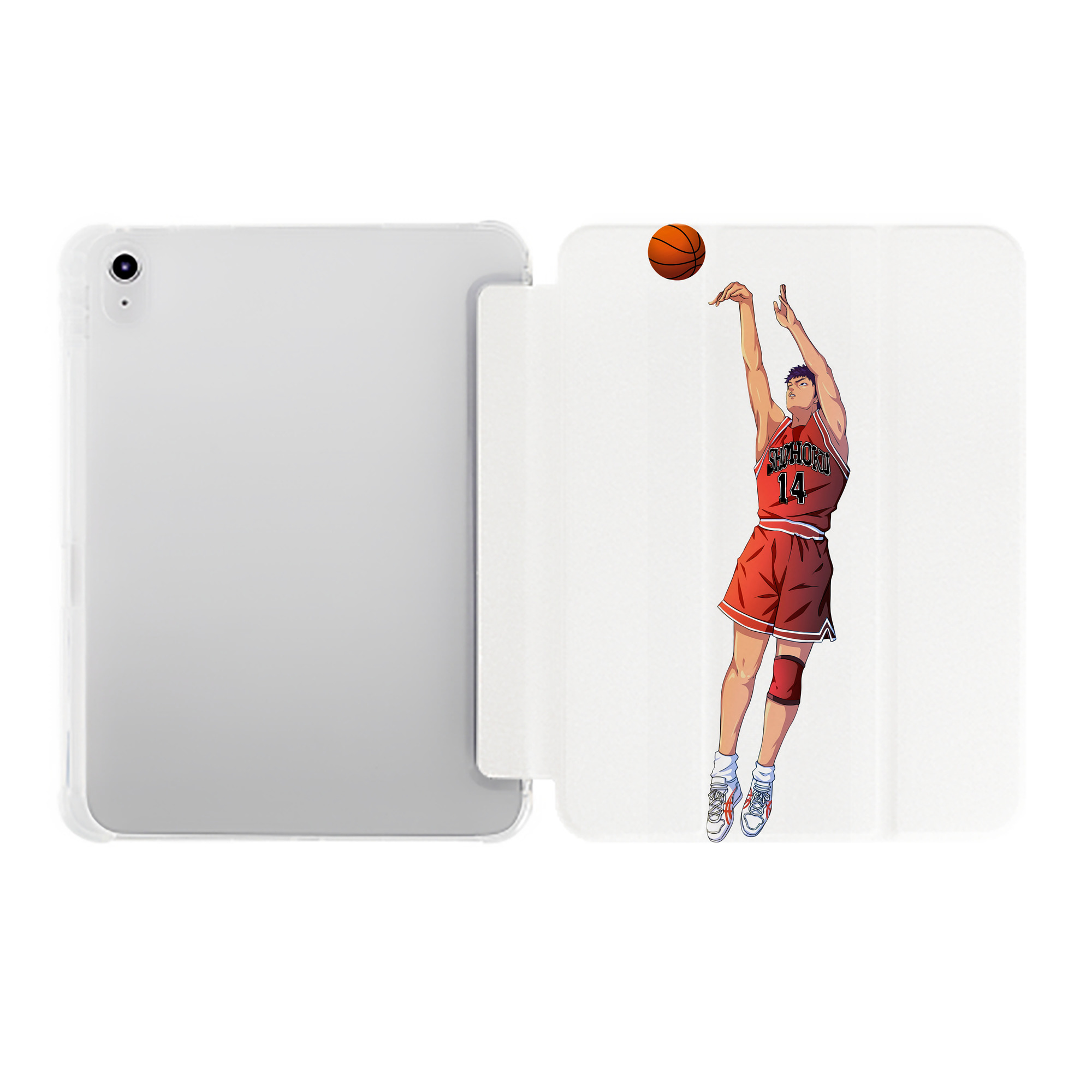 （画像用） SLAM DUNK／スラムダンク IPad ケース ペン収納付き 三つ折りスタンド PUレザー×シリコン 対応機種9.5/10.5/10.9インチ